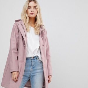 ASOS petite fleece lined raincoat